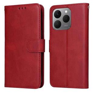 For Realme 15T 5G Classic Calf Texture Flip Leather Phone Case(Red)