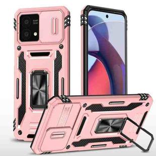 For Motorola Moto G Stylus 2023 Armor PC + TPU Camera Shield Phone Case(Rose Gold)