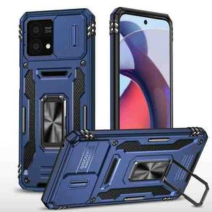 For Motorola Moto G Stylus 2023 Armor PC + TPU Camera Shield Phone Case(Navy Blue)