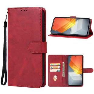 For vivo iQOO Neo 8 Pro Leather Phone Case(Red)