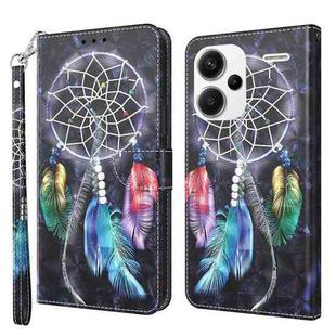 For Xiaomi Redmi Note 13 Pro+ 3D Painted Pattern Leather Phone Case(Colorful Dreamcatcher)