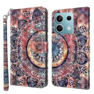 For Xiaomi Redmi Note 13 5G 3D Painted Pattern Leather Phone Case(Colorful Mandala)