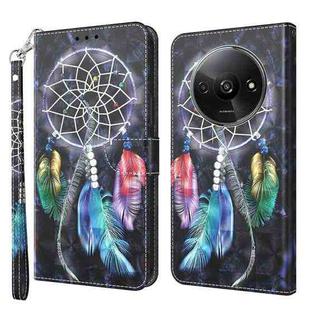 For Xiaomi Redmi A3 3D Painted Pattern Leather Phone Case(Colorful Dreamcatcher)