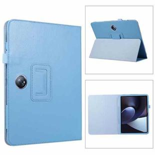 For OPPO Pad 2 2023 Litchi Texture Leather Tablet Case(Light Blue)