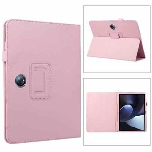 For OPPO Pad 2 2023 Litchi Texture Leather Tablet Case(Pink)