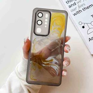 For Huawei P40 Pro Oil Painting Electroplating TPU Phone Case(Grey)