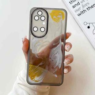 For Huawei P50 Oil Painting Electroplating TPU Phone Case(Grey)