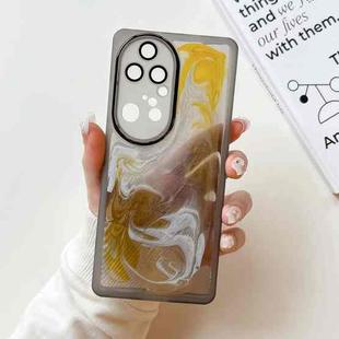 For Huawei P50 Pro Oil Painting Electroplating TPU Phone Case(Grey)