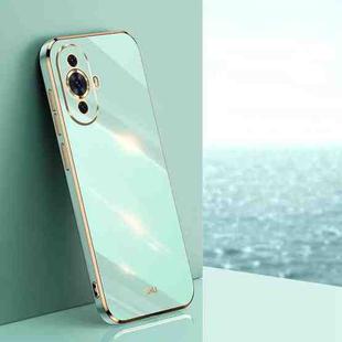 For Huawei nova 11 XINLI Straight Edge 6D Electroplate TPU Phone Case(Mint Green)