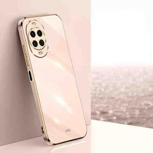 For Huawei Nova 14 XINLI Straight Edge 6D Electroplate TPU Phone Case(Pink)