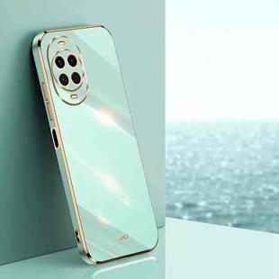 For Huawei Nova 14 XINLI Straight Edge 6D Electroplate TPU Phone Case(Mint Green)