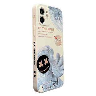 For iPhone 11 Pro Max Martian Astronaut Pattern Shockproof Phone Case(White)