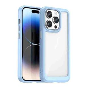For iPhone 15 Pro Colorful Series Acrylic + TPU Phone Case(Blue)