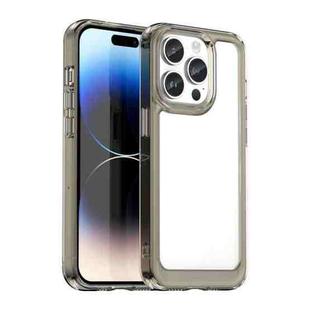 For iPhone 15 Pro Colorful Series Acrylic + TPU Phone Case(Transparent Grey)