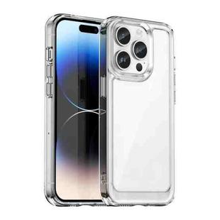 For iPhone 15 Pro Max Colorful Series Acrylic + TPU Phone Case(Transparent)