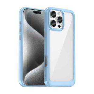 For iPhone 16 Pro Max Colorful Series Acrylic + TPU Phone Case(Blue)