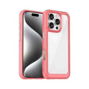 For iPhone 16 Pro Colorful Series Acrylic + TPU Phone Case(Red)