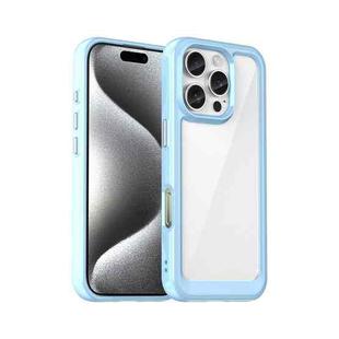 For iPhone 16 Pro Colorful Series Acrylic + TPU Phone Case(Blue)