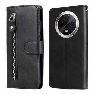 For OPPO A3 Pro 5G Fashion Calf Texture Zipper Leather Phone Case(Black)