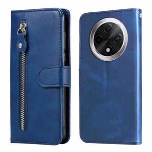 For OPPO A3 Pro 5G Fashion Calf Texture Zipper Leather Phone Case(Blue)