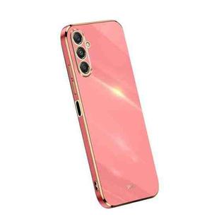 For Samsung Galaxy M34 5G XINLI Straight Edge 6D Electroplate TPU Phone Case(Hawthorn Red)