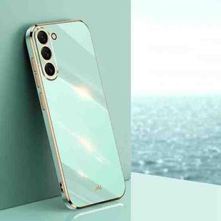 For Samsung Galaxy S24+ 5G XINLI Straight Edge 6D Electroplate TPU Phone Case(Mint Green)