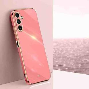 For Samsung Galaxy A25 5G XINLI Straight Edge 6D Electroplate TPU Phone Case(Hawthorn Red)