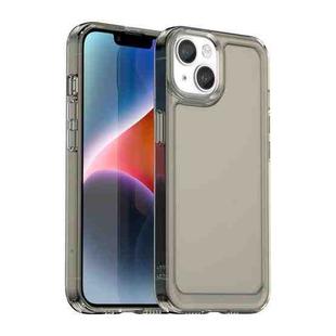 For iPhone 15 Plus Candy Series TPU Phone Case(Transparent Grey)
