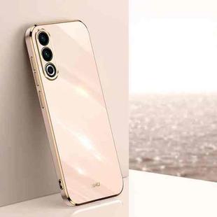For Meizu 20 5G XINLI Straight Edge 6D Electroplate TPU Phone Case(Pink)