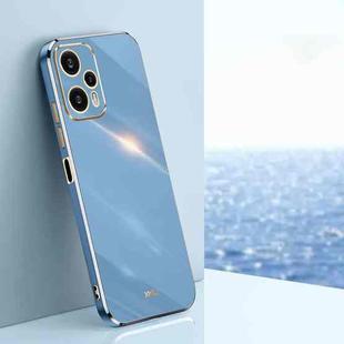 For Xiaomi Redmi Note 12 Turbo XINLI Straight Edge 6D Electroplate TPU Phone Case(Celestial Blue)