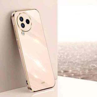 For Xiaomi Civi 3 5G XINLI Straight Edge 6D Electroplate TPU Phone Case(Pink)
