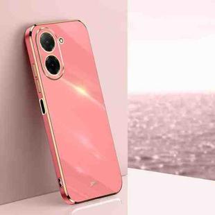 For Redmi A5 4G 171.7mm / Poco C71 XINLI Straight Edge 6D Electroplate TPU Phone Case(Hawthorn Red)