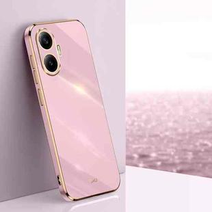For Redmi Turbo 4 Pro XINLI Straight Edge 6D Electroplate TPU Phone Case(Cherry Purple)