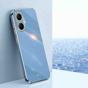 For Redmi Turbo 4 Pro XINLI Straight Edge 6D Electroplate TPU Phone Case(Celestial Blue)