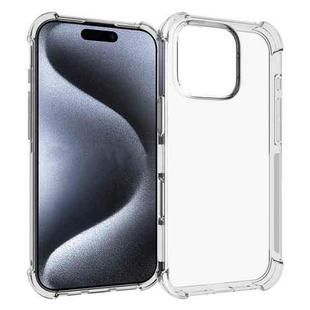 For iPhone 16 Pro Shockproof Non-slip Thickening TPU Phone Case(Transparent)