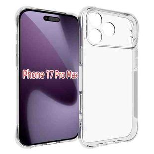 For iPhone 17 Pro Max Shockproof Non-slip Thickening TPU Phone Case(Transparent)