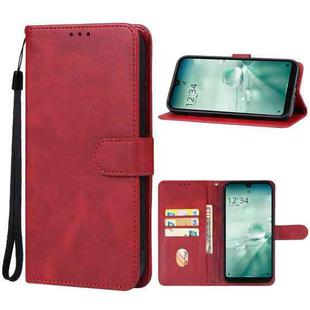 For Sharp Aquos Wish 3 Leather Phone Case(Red)