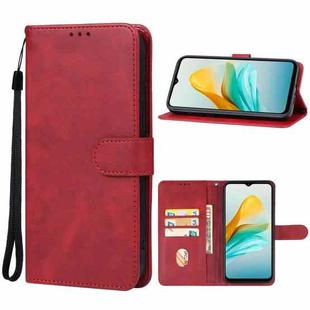 For ZTE Blade A53 Leather Phone Case(Red)