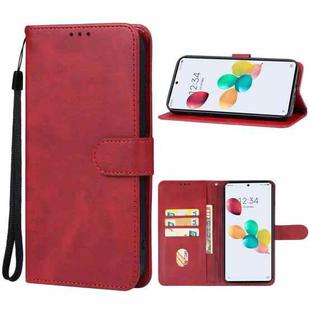 For ZTE Anshin Family/JP Version/A303ZT Leather Phone Case(Red)