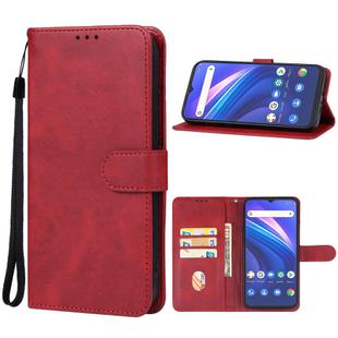 For CUBOT P80 Leather Phone Case(Red)