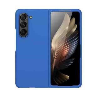 For Samsung Galaxy Z Fold5 Fuel Injection PC Skin Feel Phone Case(Blue)