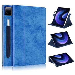 For Xiaomi Pad 6 / 6 Pro 360 Rotation Stand Smart Leather Tablet Case(Blue)