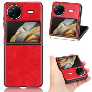 For vivo X Flip Litchi Texture Back Cover Phone Case(Red)