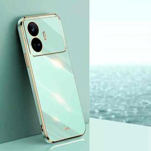 For Realme GT Neo5 SE XINLI Straight Edge 6D Electroplate TPU Phone Case(Mint Green)