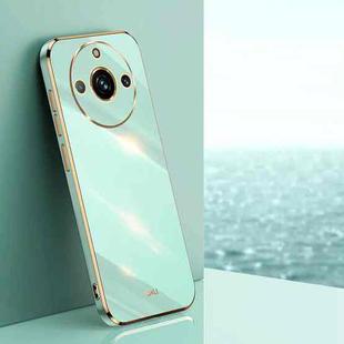 For Realme 11 Pro+ 5G XINLI Straight Edge 6D Electroplate TPU Phone Case(Mint Green)