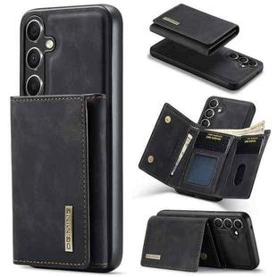 For Samsung Galaxy S24+ 5G DG.MING M1 Series 3-Fold Multi Card Wallet + Magnetic Phone Case(Black)