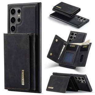 For Samsung Galaxy S24 Ultra 5G DG.MING M1 Series 3-Fold Multi Card Wallet + Magnetic Phone Case(Black)