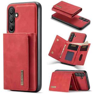For Samsung Galaxy A15 5G / A15 4G DG.MING M1 Series 3-Fold Multi Card Wallet + Magnetic Phone Case(Red)