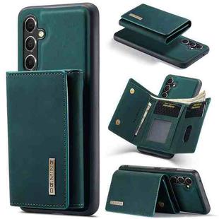 For Samsung Galaxy A35 5G DG.MING M1 Series 3-Fold Multi Card Wallet + Magnetic Phone Case(Green)