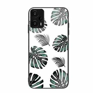 For Xiaomi Redmi Note 12 Turbo Colorful Painted Glass Phone Case(Banana Leaf)